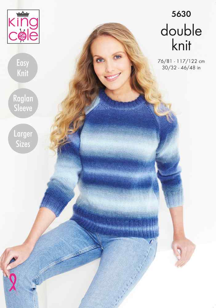 King Cole Pattern No. 5630 Sweater and Accessories